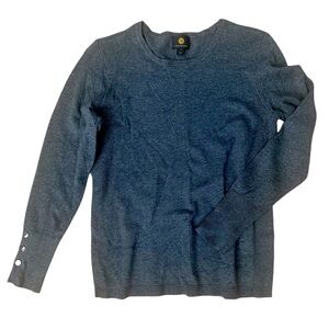 Women’s JM collection size, small charcoal, gray crewneck sweater